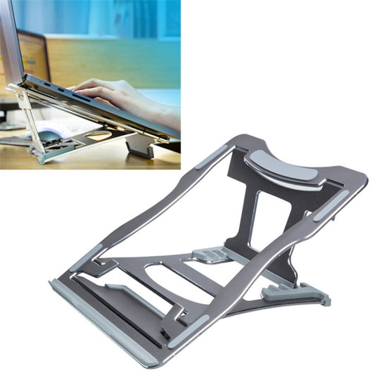 Aluminum Alloy Cooling Holder Desktop Portable Simple Laptop Bracket, Six-stage Support, Size: 21x26cm