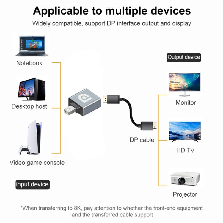 Display Port Female to Mini Display Port Male Adapter