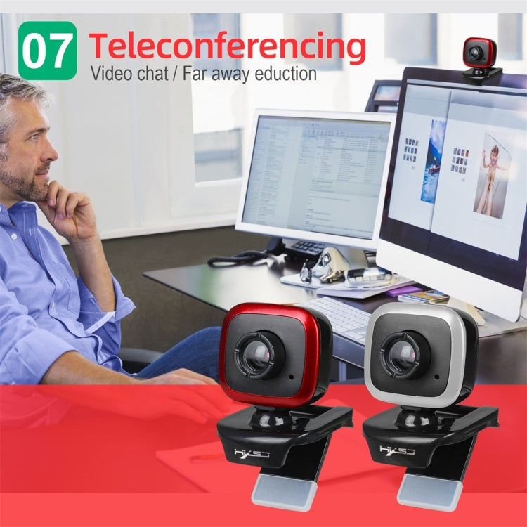 HXSJ A849 480P Adjustable 360 Degree HD Video Webcam PC Camera with Microphone