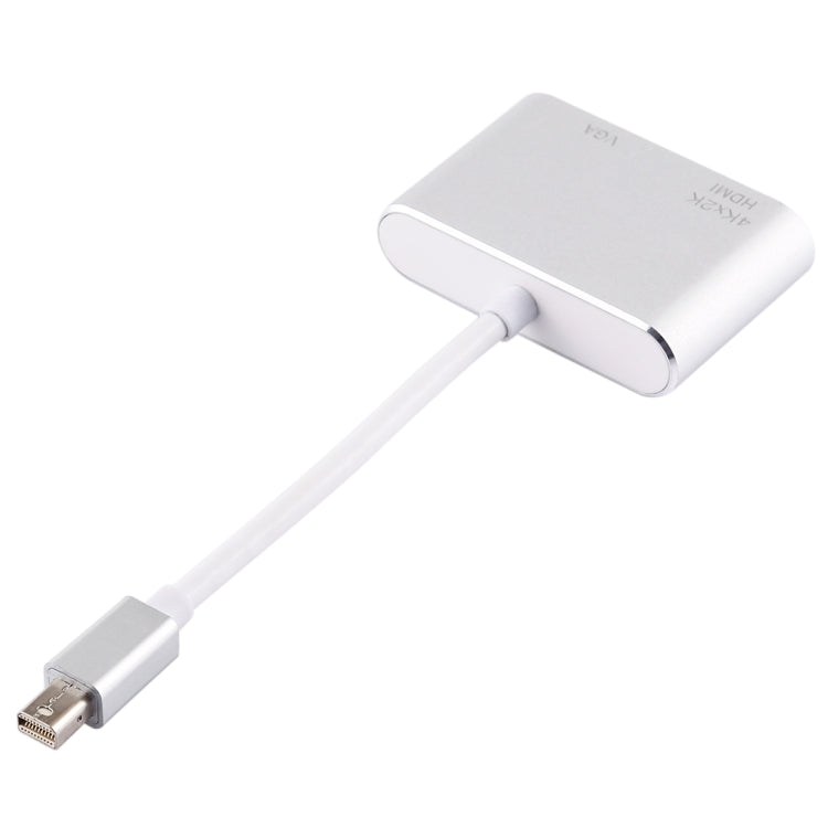 2 in 1 4Kx2K Mini DisplayPort to VGA & HDMI Adapter
