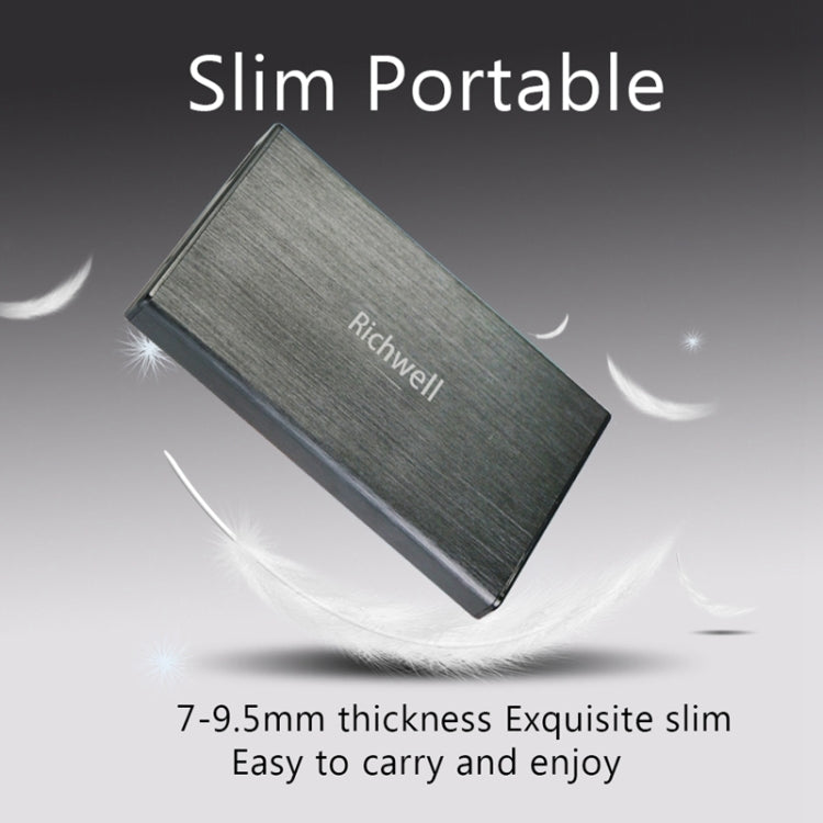 Richwell SATA R23-SATA-320GB 320GB 2.5 inch USB3.0 Interface Mobile Hard Disk Drive, 320GB