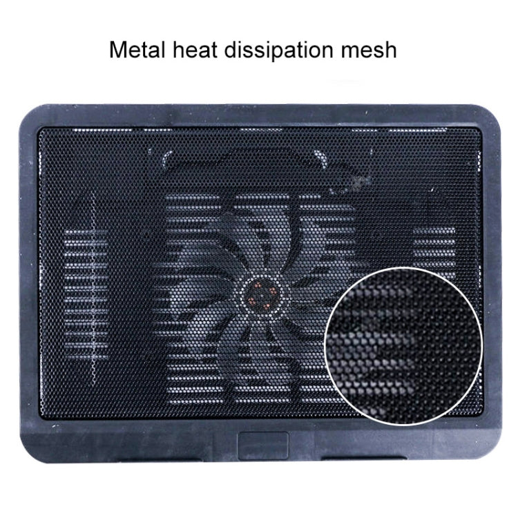 N19 USB Powered Portable Silent Fan Laptop Cooling Pad Stand