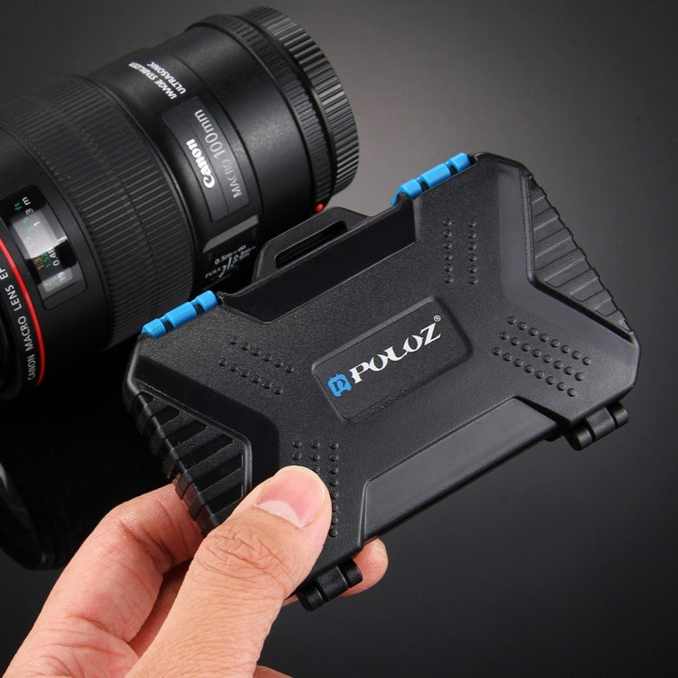 PULUZ 27 in 1 Memory Card Case for 4CF + 8SD + 9TF + 1Card PIN + 1Standard SIM + 2Micro-SIM + 2Nano-SIM, 27 in 1, 27 in 1 (US)