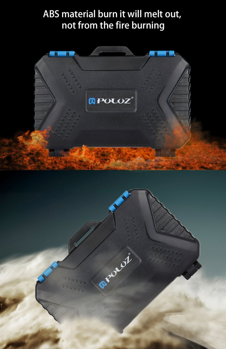 PULUZ 27 in 1 Memory Card Case for 4CF + 8SD + 9TF + 1Card PIN + 1Standard SIM + 2Micro-SIM + 2Nano-SIM, 27 in 1, 27 in 1 (US)