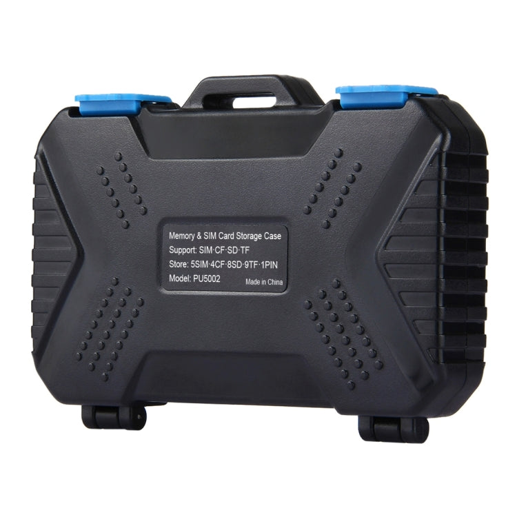 PULUZ 27 in 1 Memory Card Case for 4CF + 8SD + 9TF + 1Card PIN + 1Standard SIM + 2Micro-SIM + 2Nano-SIM, 27 in 1, 27 in 1 (US)