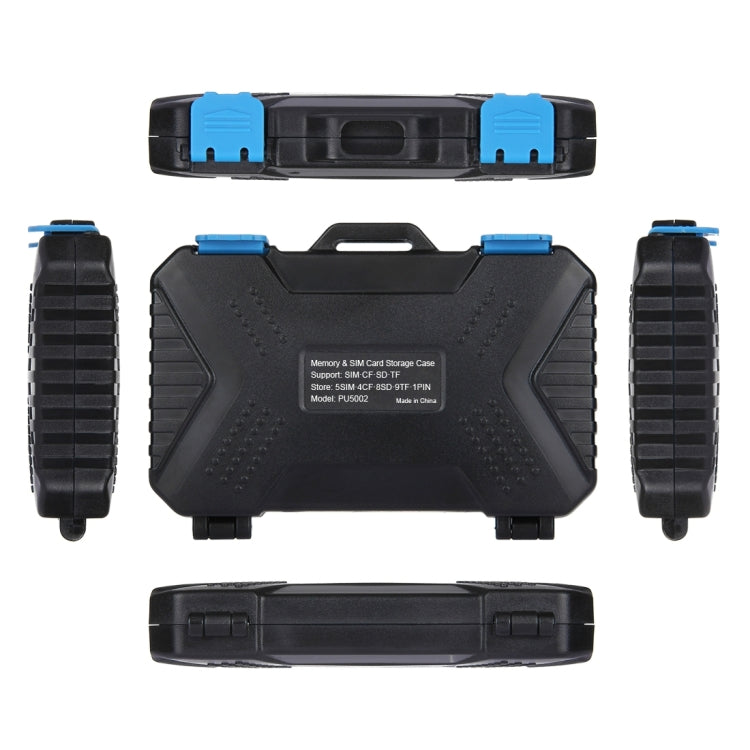 PULUZ 27 in 1 Memory Card Case for 4CF + 8SD + 9TF + 1Card PIN + 1Standard SIM + 2Micro-SIM + 2Nano-SIM, 27 in 1, 27 in 1 (US)