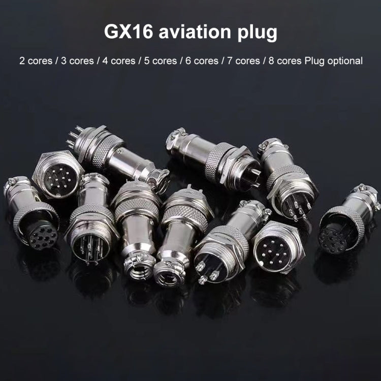 DIY 16mm 6-Pin GX16 Aviation Plug Socket Connector (5 Pcs in One Package, the Price is for 5 Pcs)