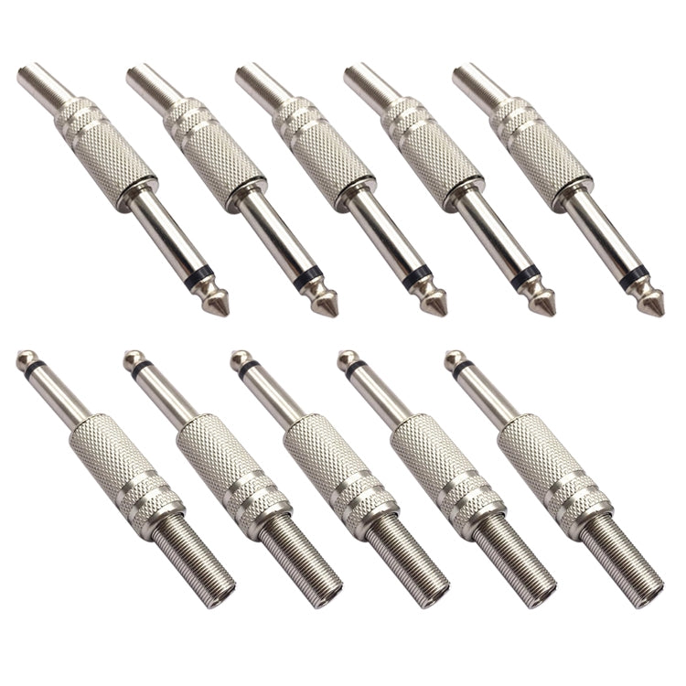 JL0056 6.36mm Audio Jack Connector (10 Pcs in One Package, the Price is for 10 Pcs)