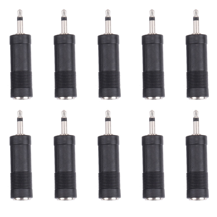 3.5mm Male to 6.35mm Female Mono Sound Converters Adapters (100 Pcs in One Package, the Price is for 100 Pcs)