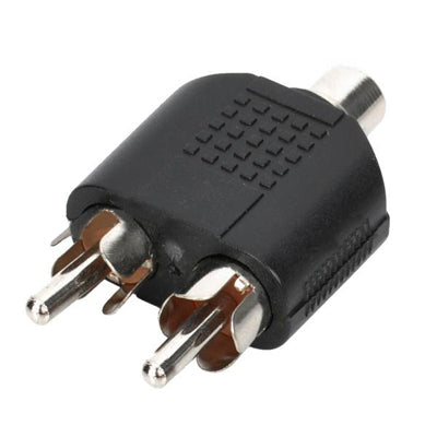 RCA Female to Dual Male Splitters (100 Pcs in One Package, the Price is for 100 Pcs)