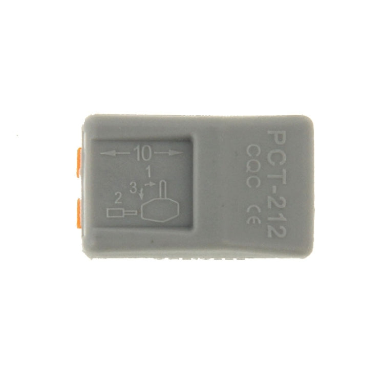 10 PCS Universal Compact 2 Pin Push Clamp Solderless Wire Connector