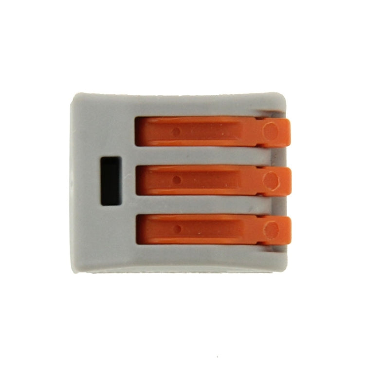 10 PCS Universal Compact 3 Pin Push Clamp Solderless Wire Connector