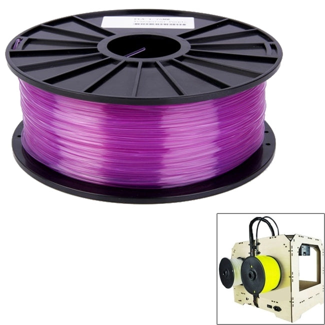 PLA 3.0 mm Transparent 3D Printer Filaments, about 115m