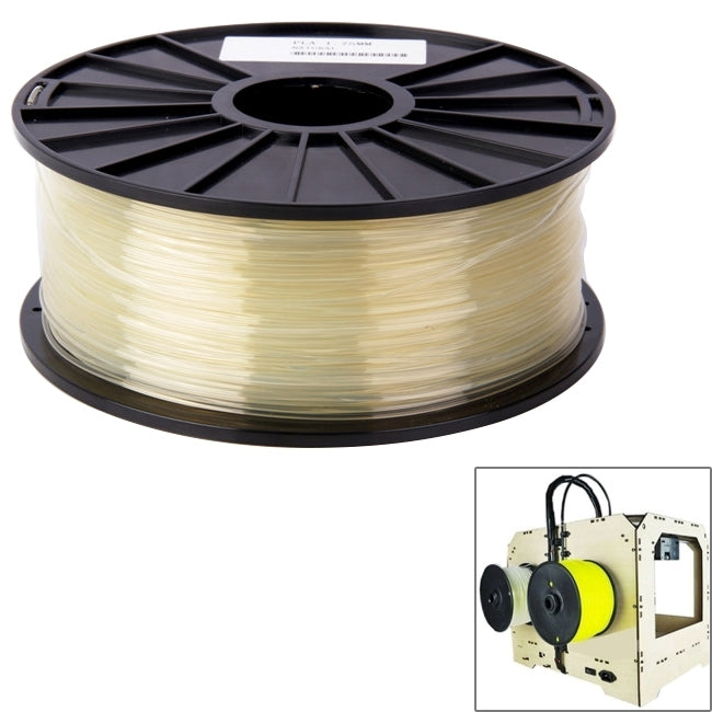 PLA 3.0 mm Transparent 3D Printer Filaments, about 115m