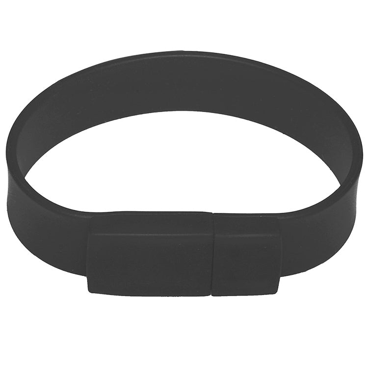 4GB Silicon Bracelets USB 2.0 Flash Disk, 4GB (Black)