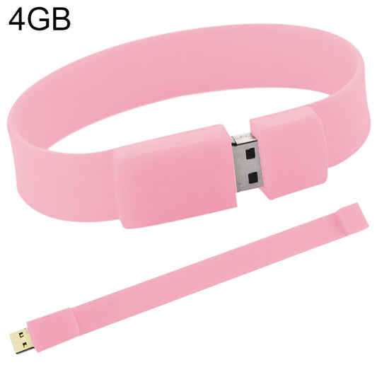 4GB Silicon Bracelets USB 2.0 Flash Disk, 4GB