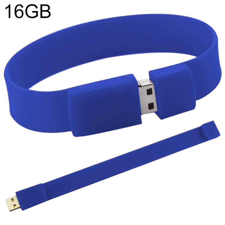 16GB Silicon Bracelets USB 2.0 Flash Disk, 16GB