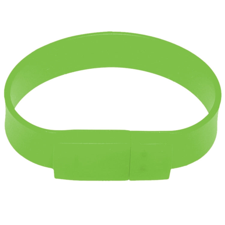 8GB Silicon Bracelets USB 2.0 Flash Disk, 8GB (Green)