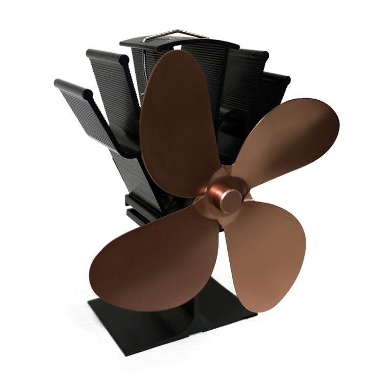 YL603 Eco-friendly Aluminum Alloy Heat Powered Stove Fan with 4 Blades for Wood / Gas / Pellet Stoves