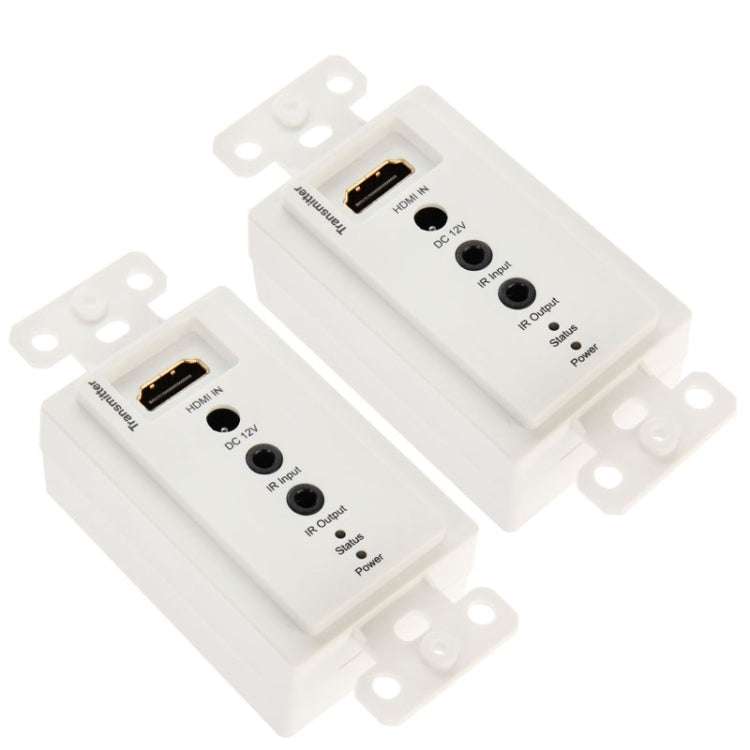 HDMI Single Cat5e / 6 50 Meters Wall Plate Extender, EU Plug
