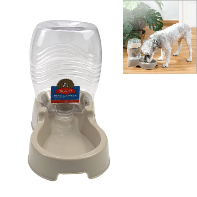 Utility Automatic Drinking Water Dispenser Detachable Bottle with Dish Feeder for Cats and Dogs， Random Color Delivery, Detachable Bottle with Dish Feeder