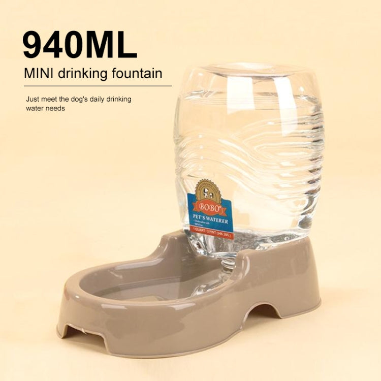 Utility Automatic Drinking Water Dispenser Detachable Bottle with Dish Feeder for Cats and Dogs， Random Color Delivery, Detachable Bottle with Dish Feeder