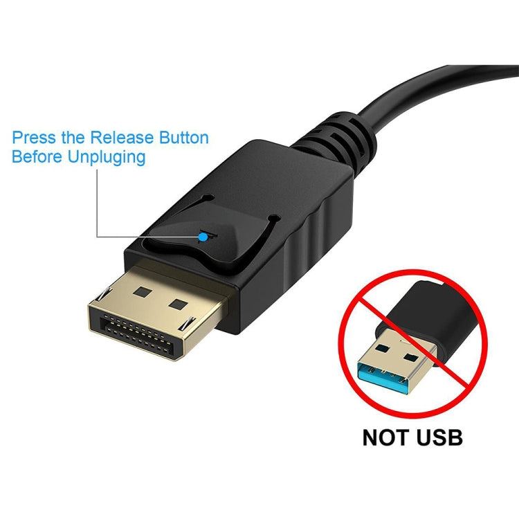 Display Port Male to DVI 24+1 Female Adapter Cable, Length: 20cm