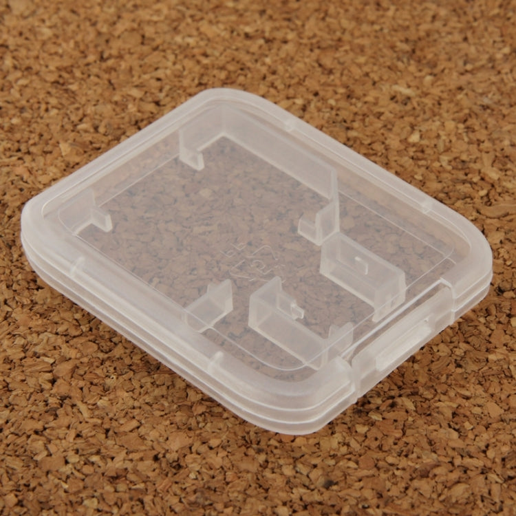 100Pcs Transparent Plastic Storage Card Box for SD Card + Micro SD Card(TF Card)