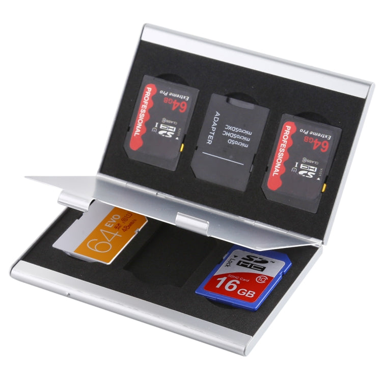 6 in 1 Memory Card Protective Case Storage Box , Size: 92 x 60 x 9mm