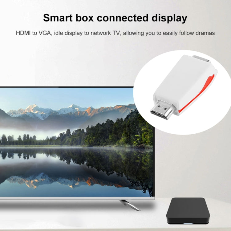 Full HD 1080P HDMI to VGA Adapter for Power and Audio