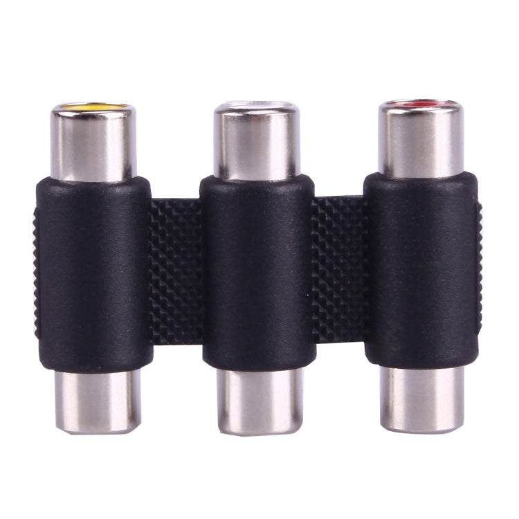 Female to Female AV 3 RCA Audio Video Coupler Adapter