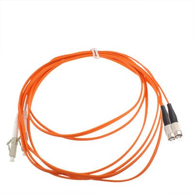 LC-FC Dual-Core Multi Mode Fiber Optic Jumper,Length: 3m