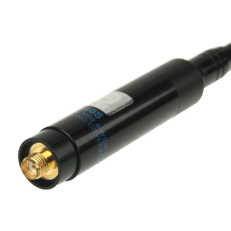 RH660S Dual Band 144/430MHz High Gain SMA-F Telescopic Handheld Radio Antenna for Walkie Talkie, Antenna Length: 108.5cm