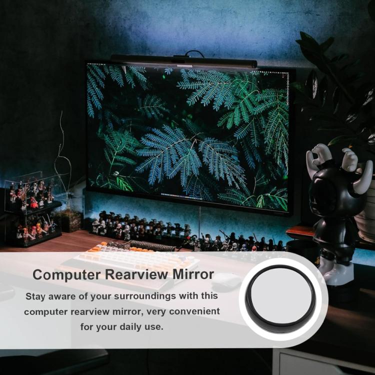 Computer Rearview Convex Glasses Rear View Mirror (Random Color Delivery)