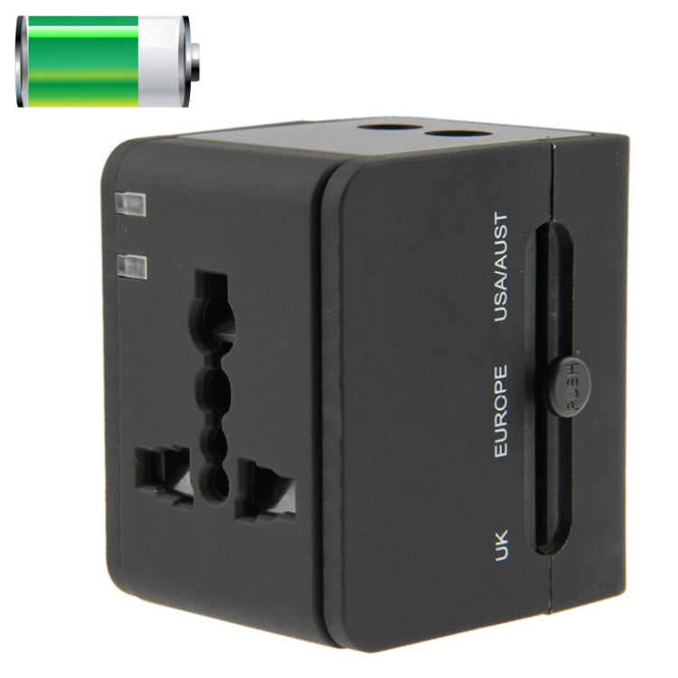 International 2.1A 2-USB EU / AU / UK / US Plug Travel Universal Adaptor