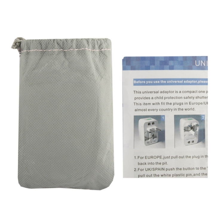 Plug Adapter, Universal EU US UK AU Travel AC Power Adaptor Plug