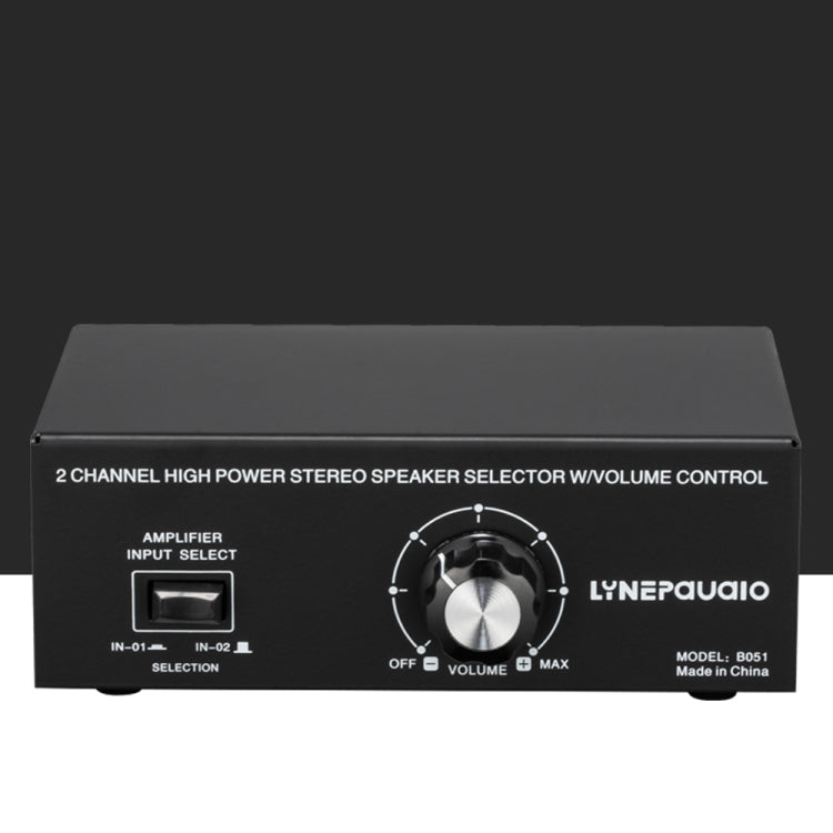 B051 2 Input And 1 Output Power Amplifier And Speaker Selection Switcher Output With Volume Adjustment 2 Power Amplifiers Audio Switcher Switch Distribution Comparator