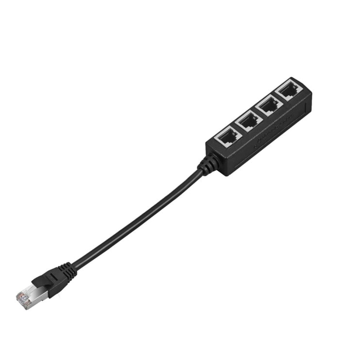 1 Male to 4 Female LAN Ethernet Cable Adapter Ethernet Splitter