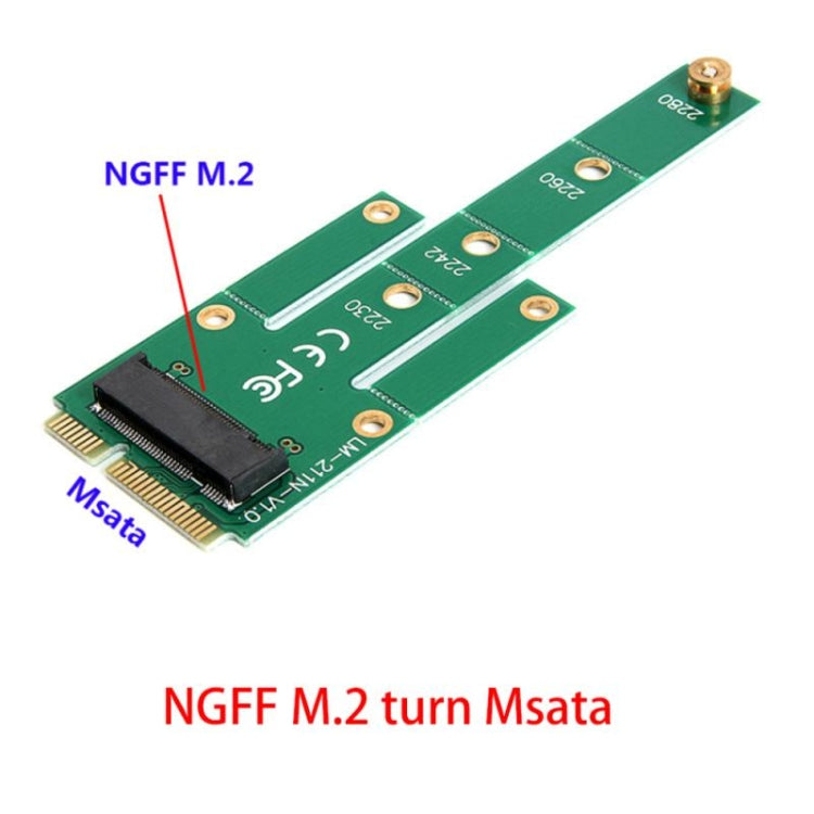 6.0Gb/s M.2 NGFF to MSATA Card Converter