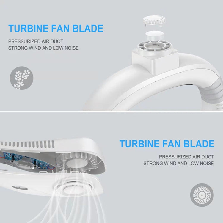 Aromatherapy Leafless Cooling Hanging Neck Fan Mini USB Portable Fan