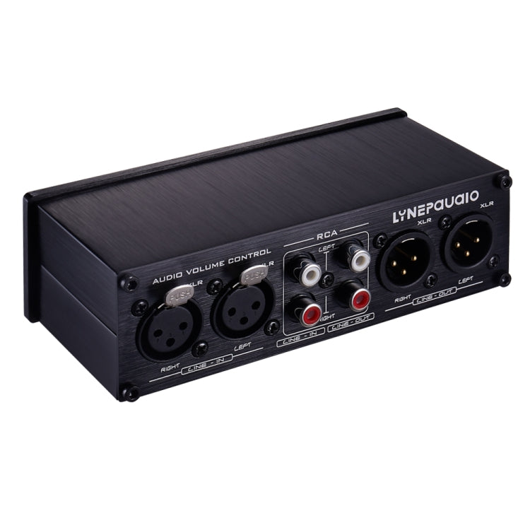 2 In and 2 Out Switcher Volume Controller, RCA signal switches to XLR balanced signal and no need for power supply. It provides RCA and XLR interfaces, independent L/R channel volume adjustment, which is suitable for devices with volume adjustment need