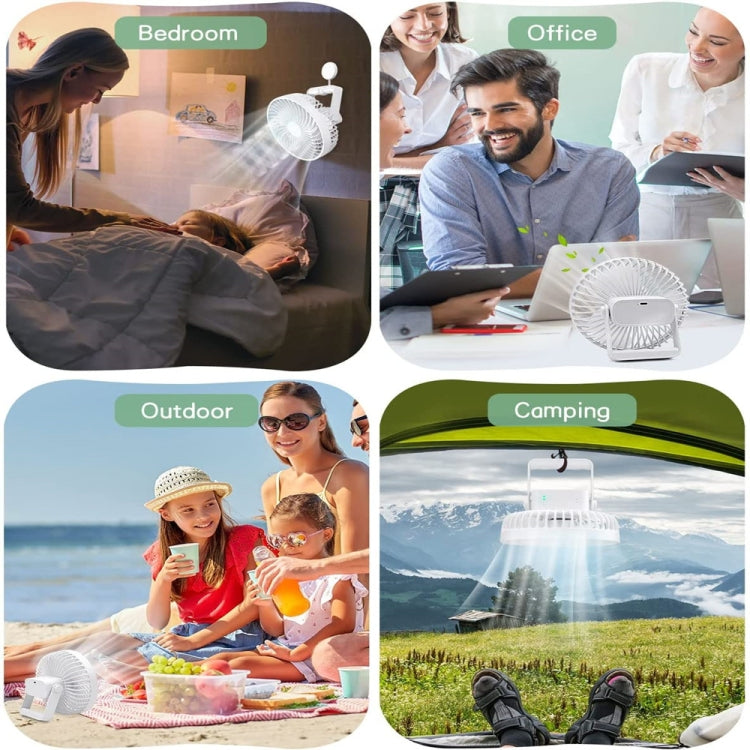 Multifunctional LED Rechargeable Outdoor Portable Tent Camping Fan