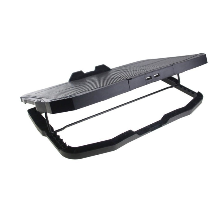 S18 Aluminum Four Fans Gaming Laptop Cooling Pad Foldable Holder with Wind Speed Display