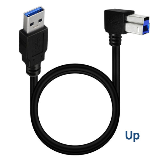 JUNSUNMAY USB 3.0 A Male to USB 3.0 B Male Adapter Cable Cord 1.6ft/0.5M for Docking Station, External Hard Drivers, Scanner, Printer and More