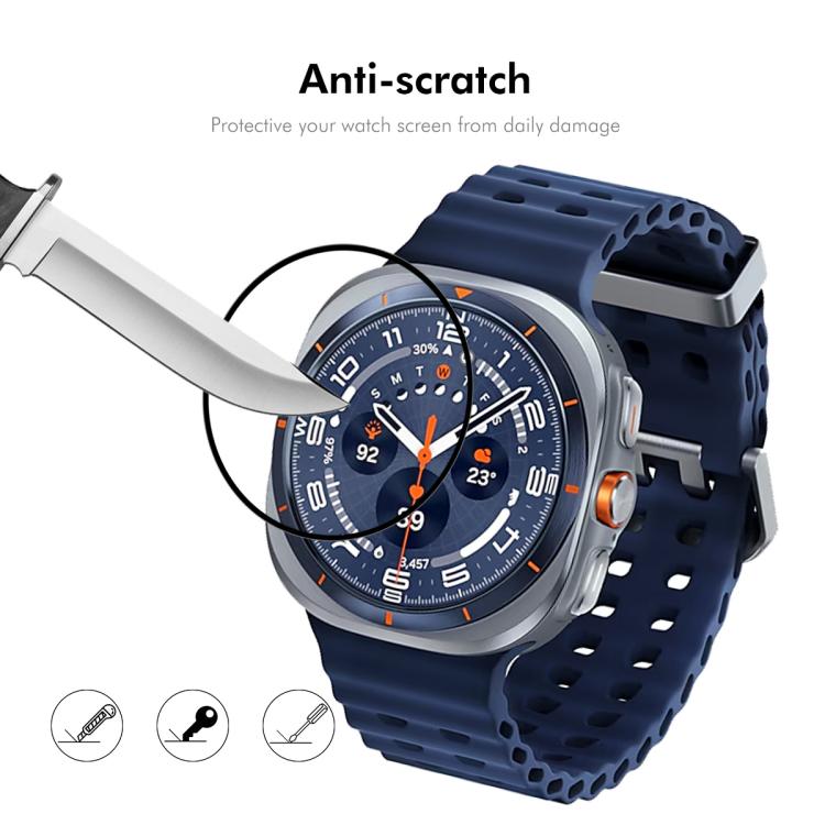 2pcs ENKAY 3D Full Coverage Soft PC Edge PMMA HD Screen Film, For Samsung Galaxy Watch Ultra 47mm / Ultra 2025, For Samsung Galaxy Watch8 Classic 46mm, For Samsung Galaxy Watch8 44mm, For Samsung Galaxy Watch8 40mm                                      ...