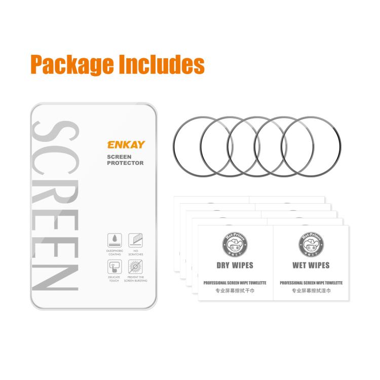 5pcs ENKAY 3D Full Coverage Soft PC Edge PMMA HD Screen Film, For Samsung Galaxy Watch Ultra 47mm / Ultra 2025, For Samsung Galaxy Watch8 Classic 46mm, For Samsung Galaxy Watch8 44mm, For Samsung Galaxy Watch8 40mm                                      ...