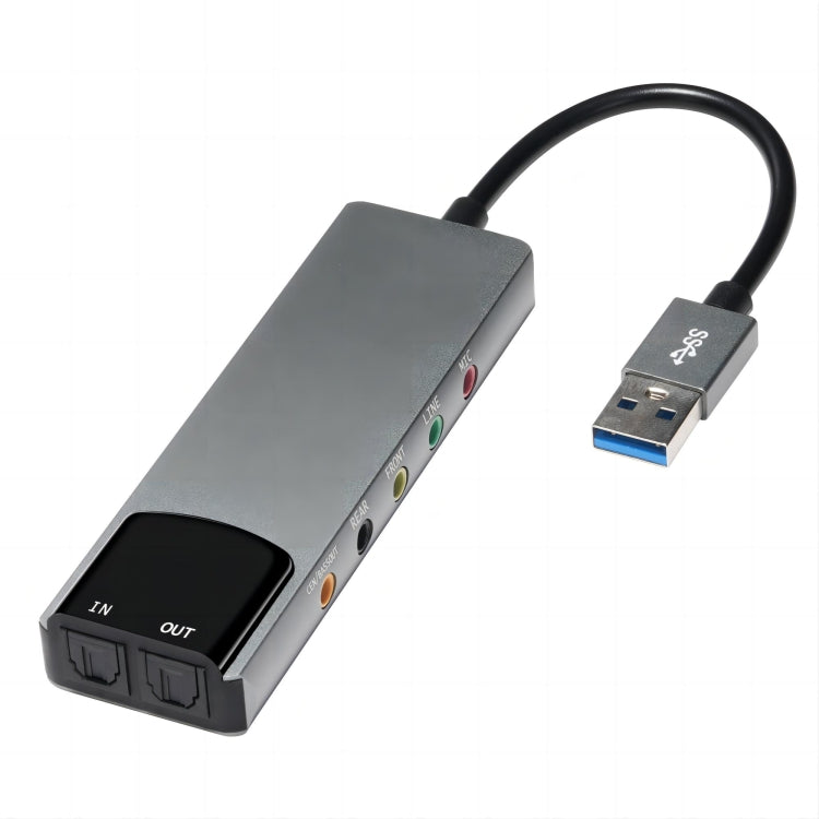HY-601 6 in 1 USB Multi-Functional Sound Card USB + Audio 3.5 + 7.1CH / OPTICAL