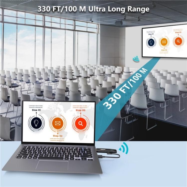 VRRIIS 094 100m HD Video Transmitter Receiver Wireless HDMI Extender 1080P