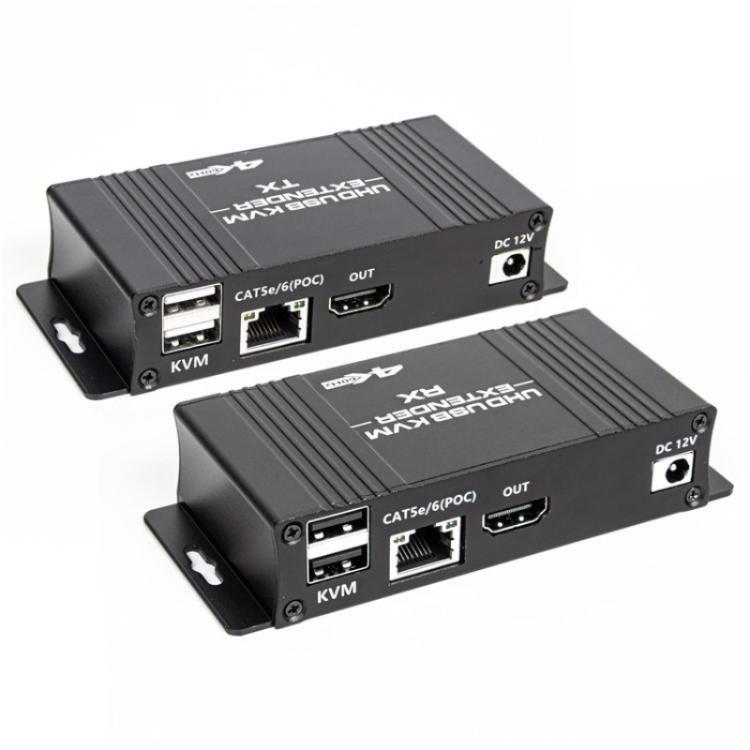 D5-1 / D6-1 80m Cat6 / 5e Network Cable Extender Computer Control HDMI KVM Extender