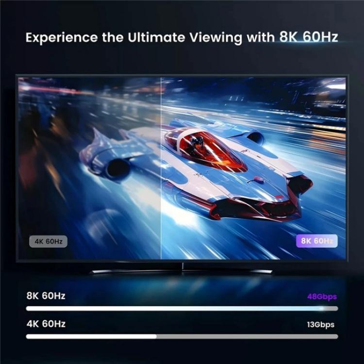 Q8Q3-3 Gaming Home Theater HDMI 2.1 Switch 3x1 8K 4K 120Hz HDR Audio Video Synchronizer